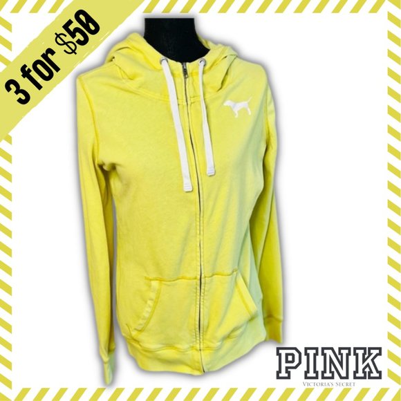 PINK Victoria's Secret Tops - PINK Victoria’s Secret Classic Hooded Zip Up | MED